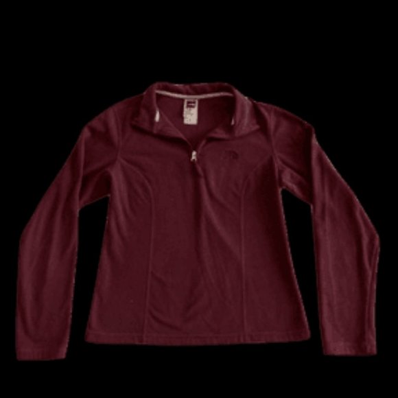The North Face Glacier TKA 100 1/4 Zip Fleece Women's WINE color - Picture 3 of 6